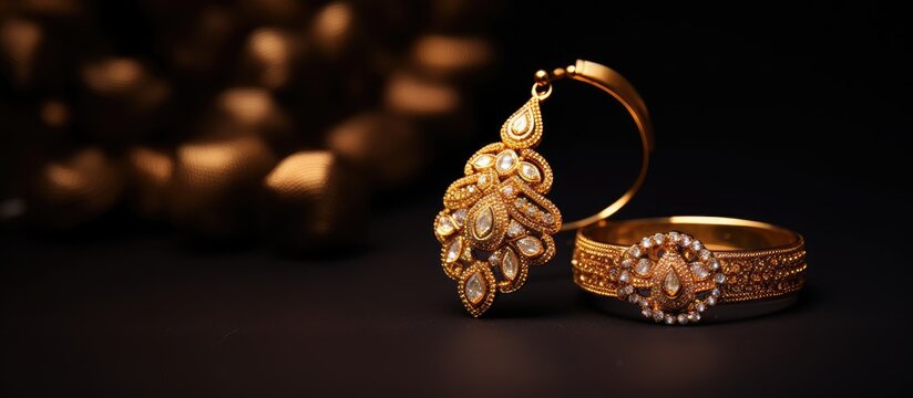 Intricate traditional Indian jewelry